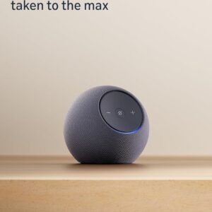 All-new Amazon Echo Dot Max, Alexa speaker with 3X bass and room-filling sound, hands-free smart home management, Bluetooth, Graphite